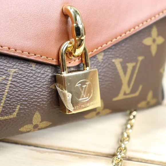 Louis Vuitton Padlock on Strap Handbag Monogram Canvas and Leather Brown Caramel - Picture 3 of 16